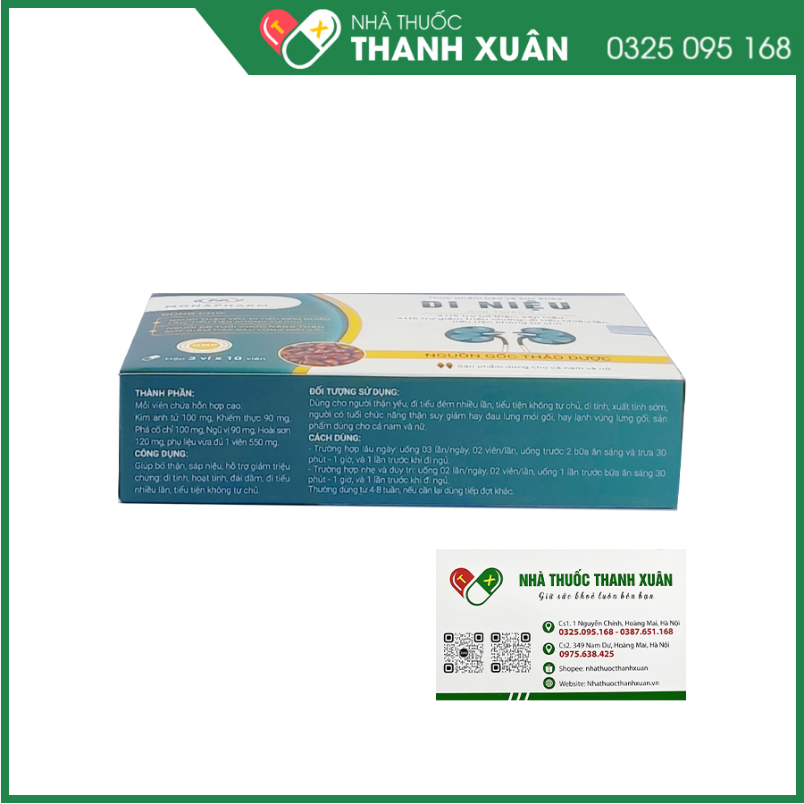 Di Niệu Sao Thiên Y giúp hỗ trợ bổ thận, sáp niệu, đi tiểu đêm, tiểu rắt, tiểu nhiều lần, tiểu không tự chủ